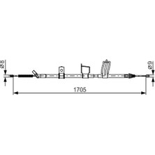 Bosch 1987482339 Arka El Fren Teli 36530JD00A