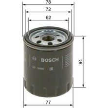 Bosch F026407268 Yag Filtresi 9809532380 K9809532380 SU001A4322
