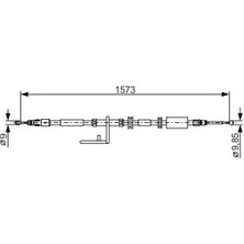 Bosch 1987482313 Arka El Fren Teli Sag LR001031 LR007496