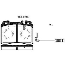 Bosch 0986TB2663 On Fren Balatasi A0004200420 A0004201220 A0014209420