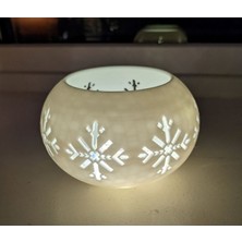 TSC Yılbaşı Hediyelik Eşya Kar Tanesi Mum LED 12CM