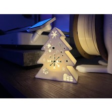 TSC 13CM Noel Ağacı Yılbaşı Yeni Yıl Hediyelık Eşya Dekorasyon Mum LED
