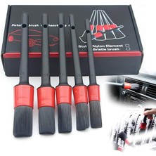 Pearl Shop Araç Detay Fırçası, Otomobil Detay Fırçası Seti, Araba Detay Fırçası (5'li Paket), Tekerleklerin, Motorların, Iç Mekanın, Amblemlerin, Iç ve Dış Yüzeylerin, Havalandırma Deliklerinin Temizlenmesi Için
