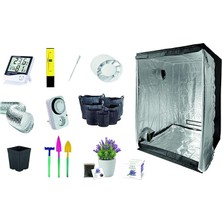 Pearl Shop Grow Box Bitki Yetiştirme Kabini Set | 120X120X200 | Hobi Bahçesi Set