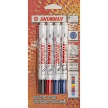 Pearl Shop Tahta Kalemi 4'lü Blister 2 Mavi + 1 Siyah + 1 Kırmızı