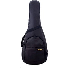 Case 03 Serisi Siyah Akustik Gitar Taşıma Çantası