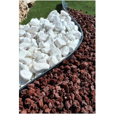 Pearl Shop Çim Ayırıcı 10 Metre Siyah Renk Çim Sınırlayıcı Taş Toprak Ayıracı Çim Taş Toprak Bariyeri