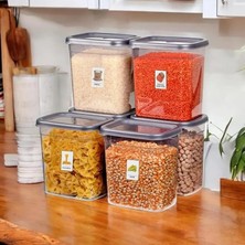 Pearl Shop Adet 12 Parça Etiket Hediyeli 2000 Ml. Sızdırmaz Kapaklı Erzak Bakliyat Saklama Kabı Çeyiz Seti