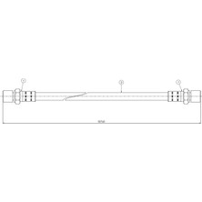 CAVO C800419A Fren Hortumu Arka 9094702780 (2 Adet Fiyatıdır)
