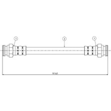 CAVO C800435A Fren Hortumu Arka 1H0611775 (2 Adet Fiyatıdır)