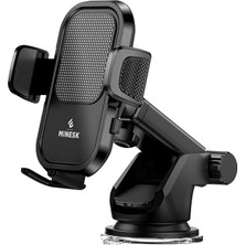 Pearl Shop Otomatik Klipsli Araba Telefon Tutucu Cam ve Torpido Için Yüksek Kalite Yapışkan, Ayarlanabilir Yükseklik ve Yakınlık Ergonomik Tasarım Araç Telefon Tutucu