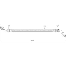 CAVO C800401A Fren Hortumu On 4621001F10