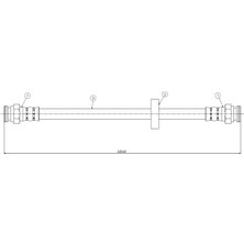 CAVO C800928A Fren Hortumu Arka 46456877 46478973 464789734