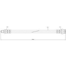 CAVO C800485A Fren Hortumu On 5312593 (2 Adet Fiyatıdır)