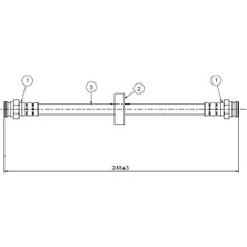 CAVO C800591A Fren Hortumu Arka 522595 7667806 7670215 (2 Adet Fiyatıdır)