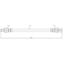 CAVO C900229A Fren Hortumu Arka 562352562 90425239 (2 Adet Fiyatıdır)