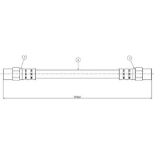CAVO C800001A Fren Hortumu Arka 171611775 (2 Adet Fiyatıdır)