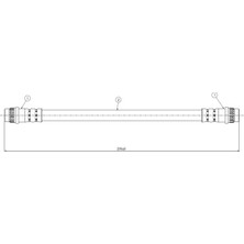 CAVO C800273A Fren Hortumu Arka 1623255980 480675