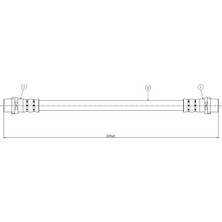 CAVO C800432A Fren Hortumu Arka 438611775A (2 Adet Fiyatıdır)