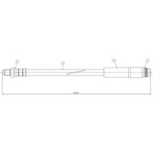 CAVO C800506A Fren Hortumu On 7700834731