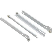 550MM Beyaz Bantlı Çekmece Rayı 1 Takım
