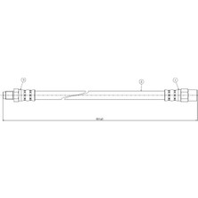CAVO C800569A Fren Hortumu Arka 34301163080 3430116507 (2 Adet Fiyatıdır)