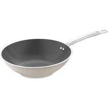 Pearl Shop Swiss Crystal Bej Wok Tava 28 cm