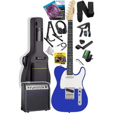 Pearl Shop TLX-50BL-30AMP Tele Kasa Maple Klavye 2 Single-Coil 30W Amfili Elektro Gitar