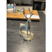 TSC Carbon Malzeme Minik Geyik Figürü Ofis Masa Ev Dekorasyon Eşyası 12CM