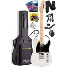 Pearl Shop TLX-50CR Tele Kasa Maple Klavye 2 Single-Coil Manyetik Elektro Gitar