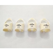 Pearl Shop AP-30M2 Finger Picks Bej Parmak Tarzı Pena, Akustik Gitar Pena 14/15/16/17MM (4 Adet)