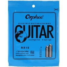 Pearl Shop RX15 Elektro Gitar Teli 009-042 Takım Tel