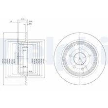Delphi BG3969 Arka Fren Diski A6394230112 (2 Adet Fiyatıdır)