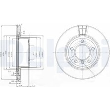 Delphi BG3900C Fren Diski On 34116764641 34116854997 (2 Adet Fiyatıdır)