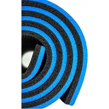 Pearl Shop 16 mm Pilates Minderi - 180X60 cm Kalın Yoga ve Egzersiz Matı, Kaymaz ve Yumuşak Yüzey, Taşınabilir ve Dayanıklı Spor Matı, Mavi