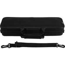 Pearl Shop Naylon Yastıklı Flüt Çanta Taşıma Omuz Askısı 39X7X11CM Siyah