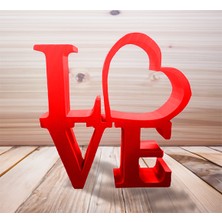 TSC 13CM Sevgililer Günü'ne Özel Love Aşk Kırmızı Renk Hediyelik Eşya