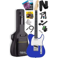 Pearl Shop TLX-50BL Tele Kasa Maple Klavye 2 Single-Coil Manyetik Elektro Gitar