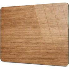 Pearl Shop Cam Kesme Tahtası Ahşap Meşe Desenli 30 x 40 cm