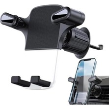 Pearl Shop Araç Telefon Tutucu Araba Havalandırmasına Uygulanabilen 360 Derece Dönebilen Uygun Kıskaçlı Model Araba Kalorifer Izgarasına Montaj Siyah Renk Ca-05