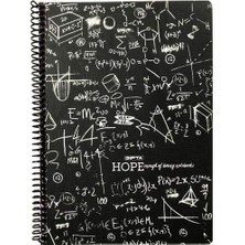 Pearl Shop 141227 Defter 18,5X26 Hope Spiralli Karton 80 Yaprak Kareli 1195