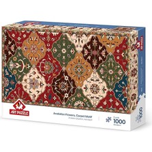 Puzzle Anadolu Çiçekleri-Halı Motif 1000 Parça Puzzle