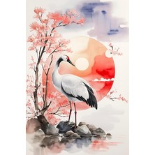 Baskılı Sayılarla Boyama Hobi Seti (Çerçeveli) 40X50 Cm: Leylek 2