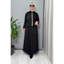 Clande Süet Takım Siyah 3010-2012