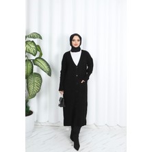 Nisum Moda Cepli Uzun Triko Hırka