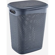 Pearl Shop Katre Kirli Çamaşır Sepeti 55 Lt Antrasit