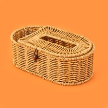 Chef Star Star Bölmeli Dekoratif Peçetelik - Kahverengi