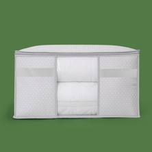 TVL Home Home Pencere Detaylı Yastık Hurcu - Gri - 75X40X40 cm