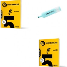 Hız Yayınları 5.sınıf Matematik ve Fen Bilimleri Soru Bankası (Yeni Müfredat)