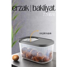 Butik Hsnet Multibox Erzak Bakliyat Kutusu Sürgülü Kapak 7.5 Litre